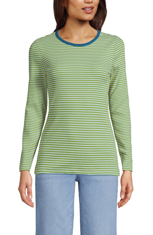 Lands' End Cotton Rib T-shirt In Green