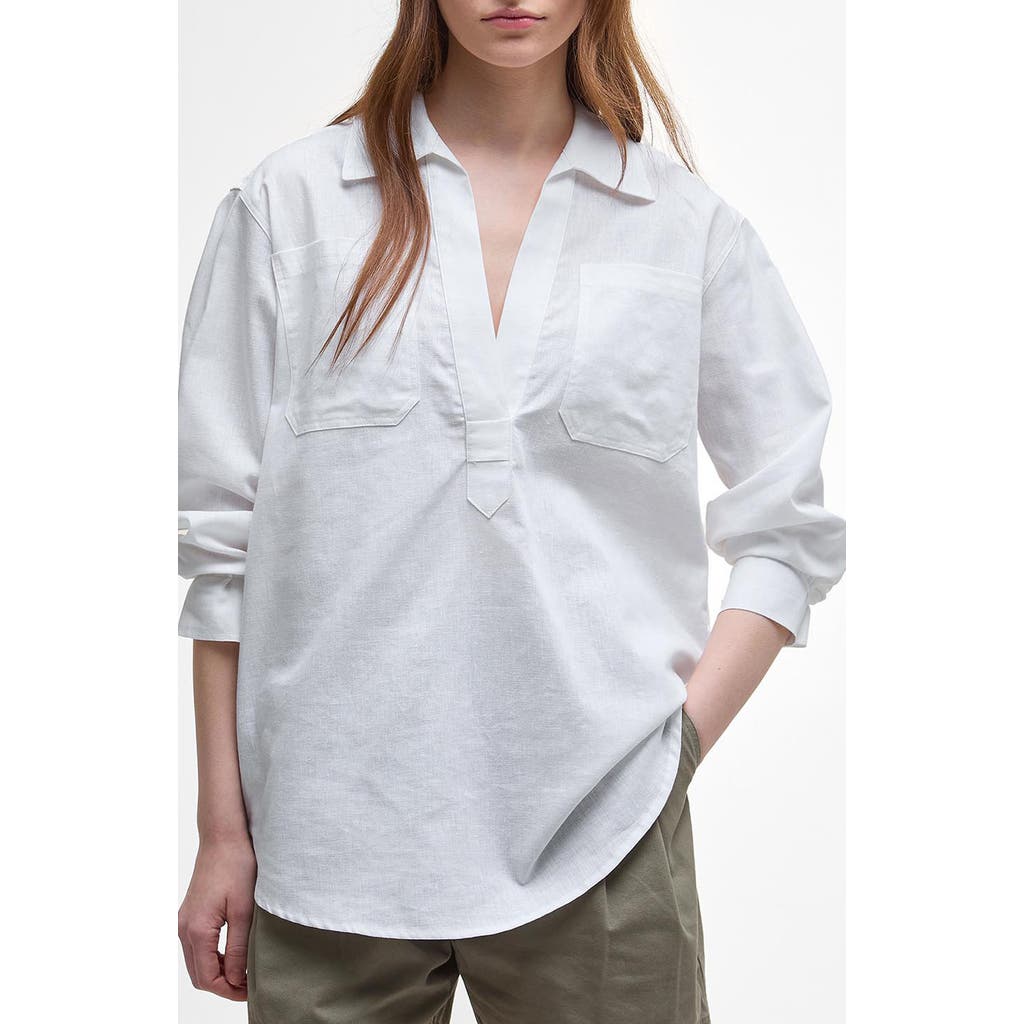 BARBOUR BARBOUR CECILE COTTON & LINEN SHIRT