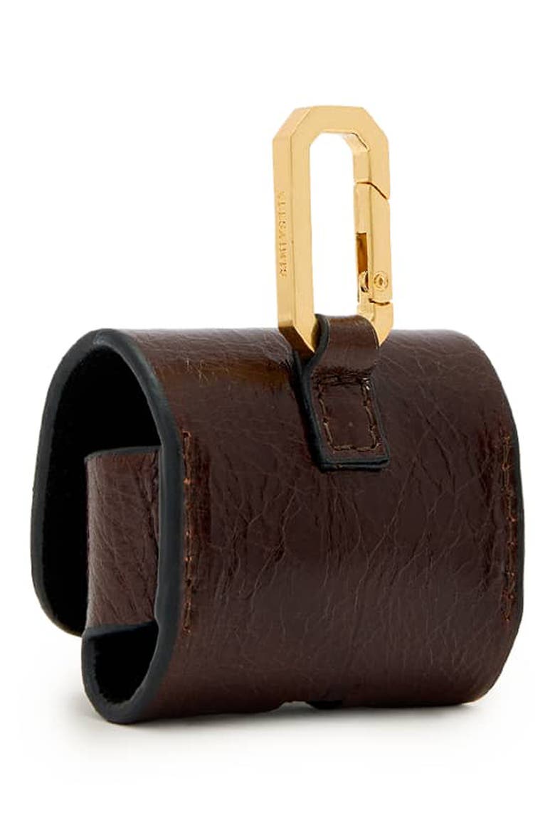 Hex AirPod Case, Alternate, color, COGNAC BROWN