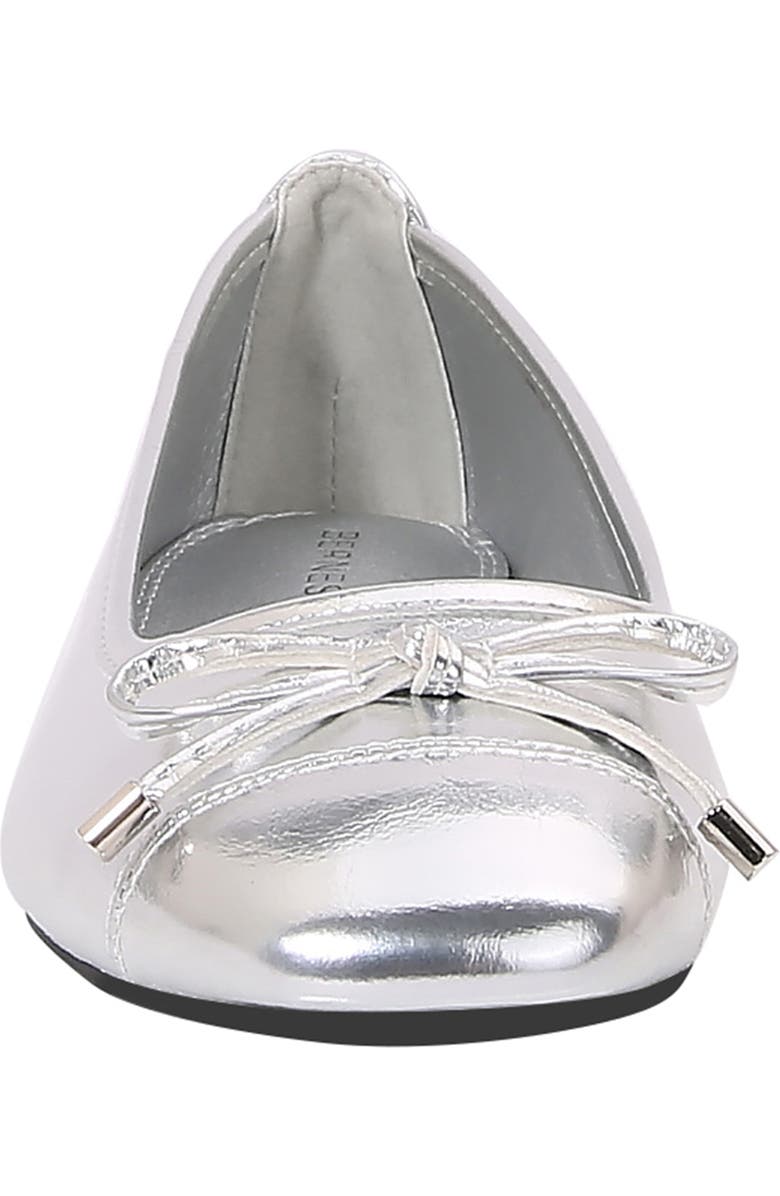 BERNESS Olesia Bow Flat, Alternate, color, Silver