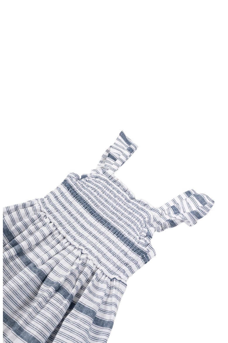 Girls' Smocked Flutter Dress, Kids, Alternate, color, Dark Blue Variegated Stripe