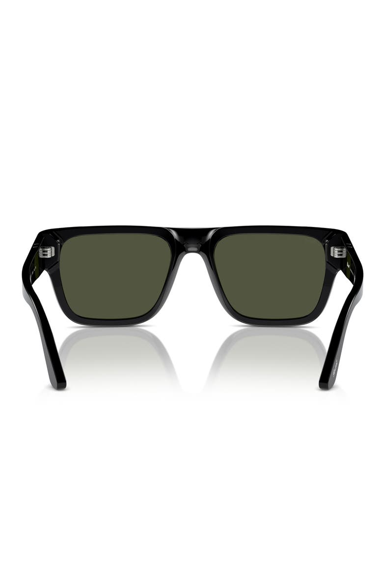 55mm Square Sunglasses, Alternate, color, BLACK