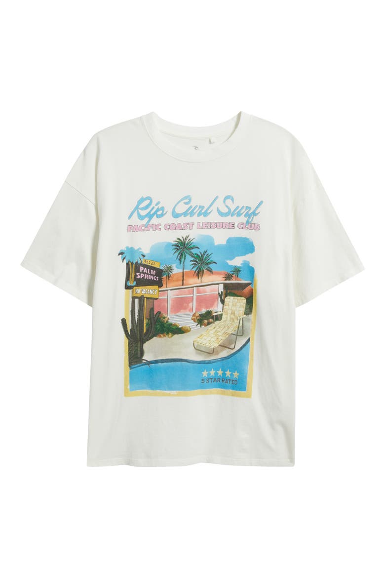 Pacific Coast Leisure Club Graphic T-Shirt, Alternate, color, BONE