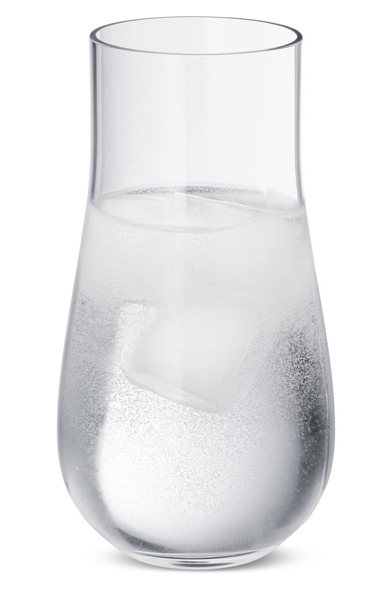 Set of 6 Tall Crystal Tumblers, Alternate, color, CLEAR