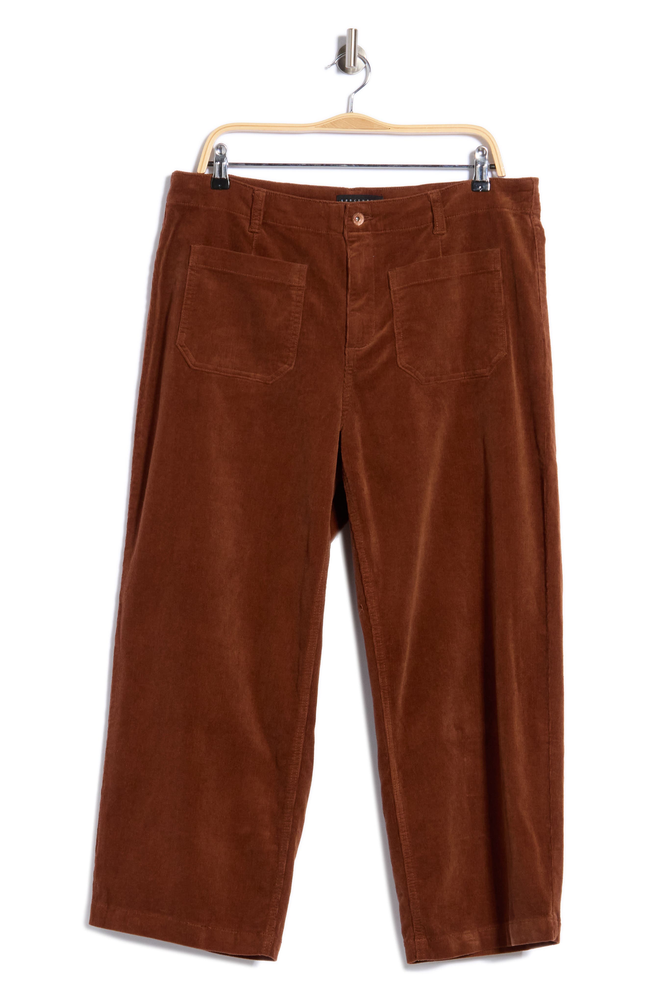 Supernova High Waist Crop Corduroy Pants
