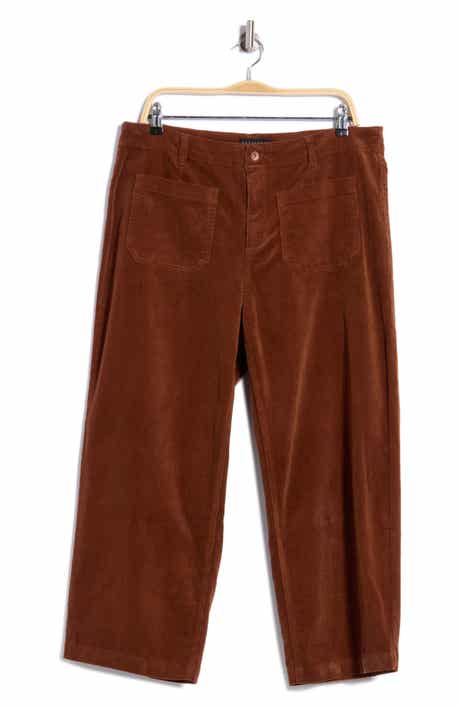 Supernova High Waist Crop Corduroy Pants