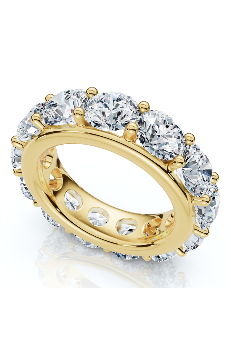 13Ct Diamond Eternity Ring Lab Grown, Main, color, 14k Yellow Gold