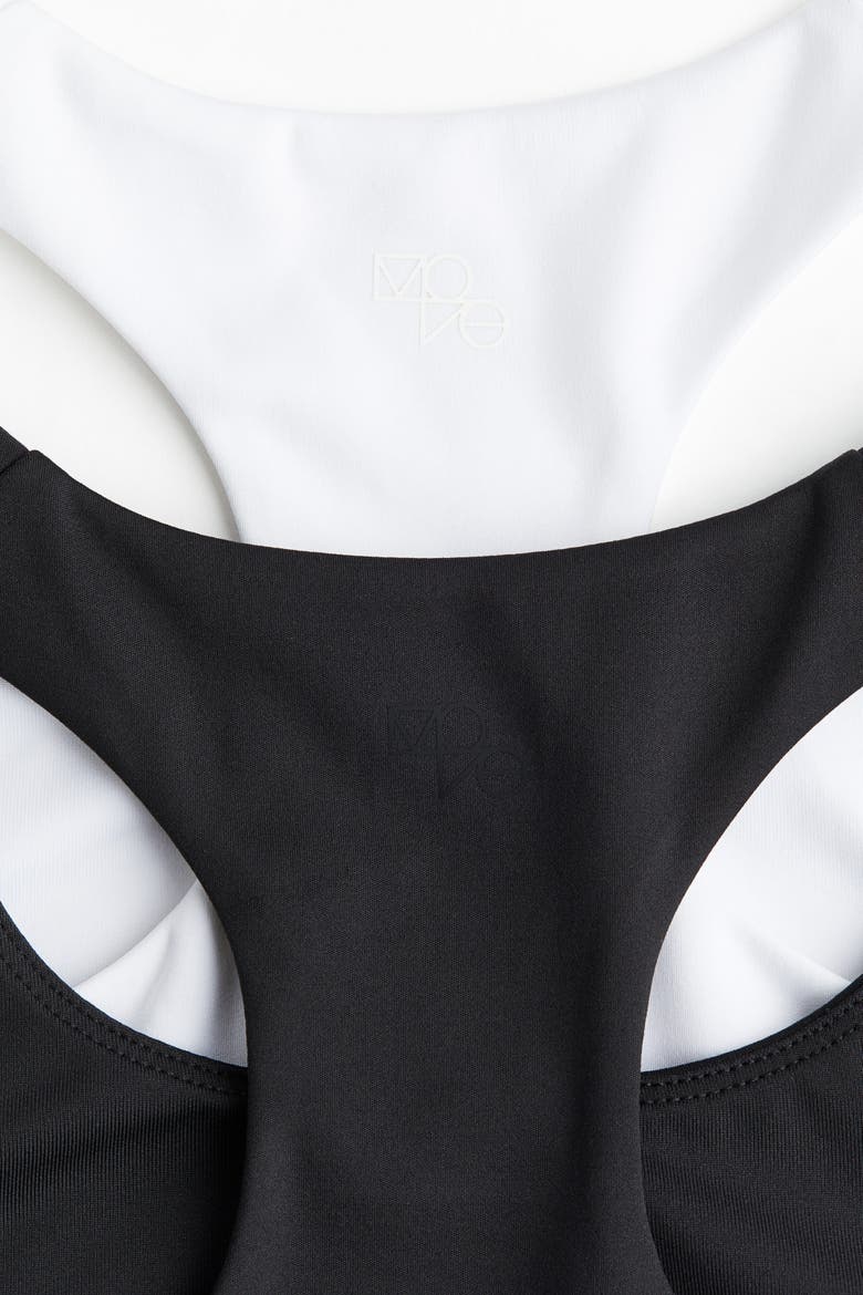 2-pack Sports Tops With Drymove, Alternate, color, Black/white