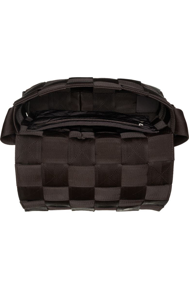 Bottega Veneta Large Cassette Intrecciato Webbed Shoulder Bag, Alternate, color, Black