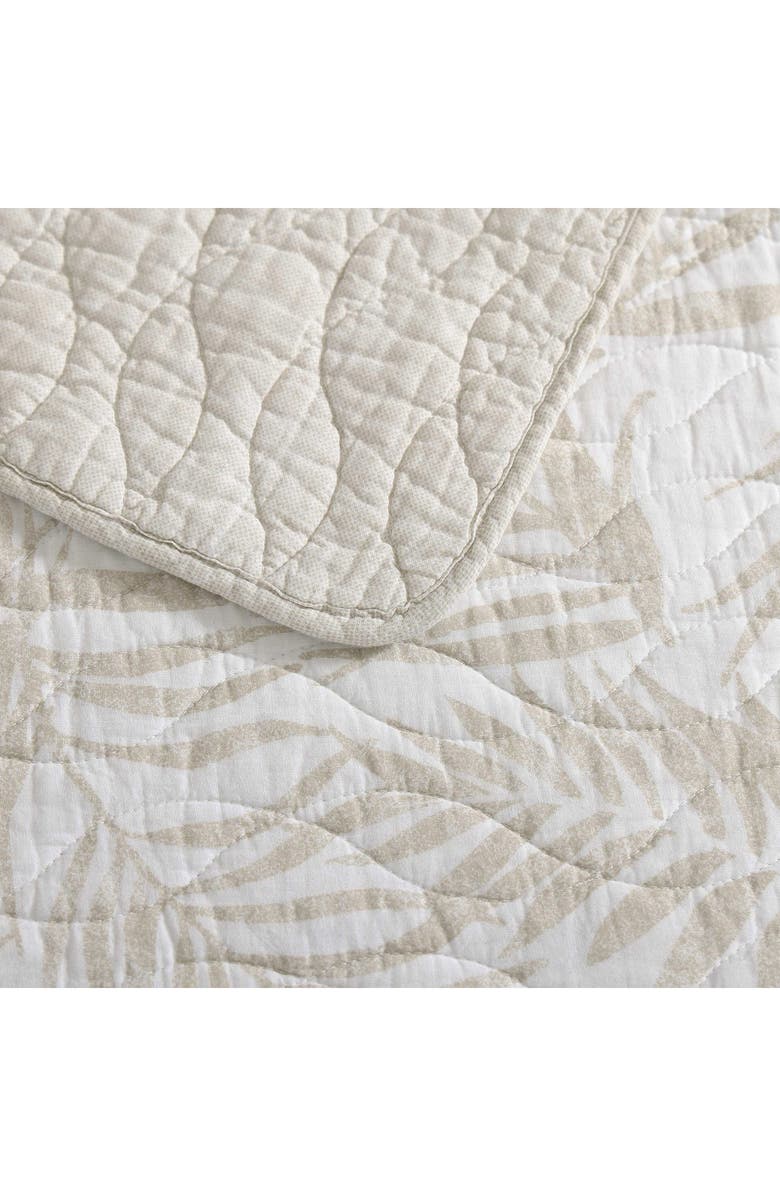 Tommy Bahama Palm Day Cotton Quilt & Sham Set, Alternate, color, Sand