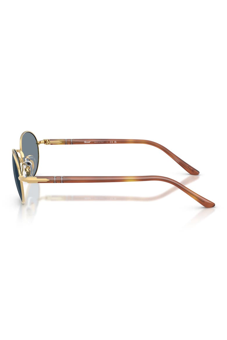 Ida 55mm Oval Sunglasses, Alternate, color, GOLD / LIGHT BLUE