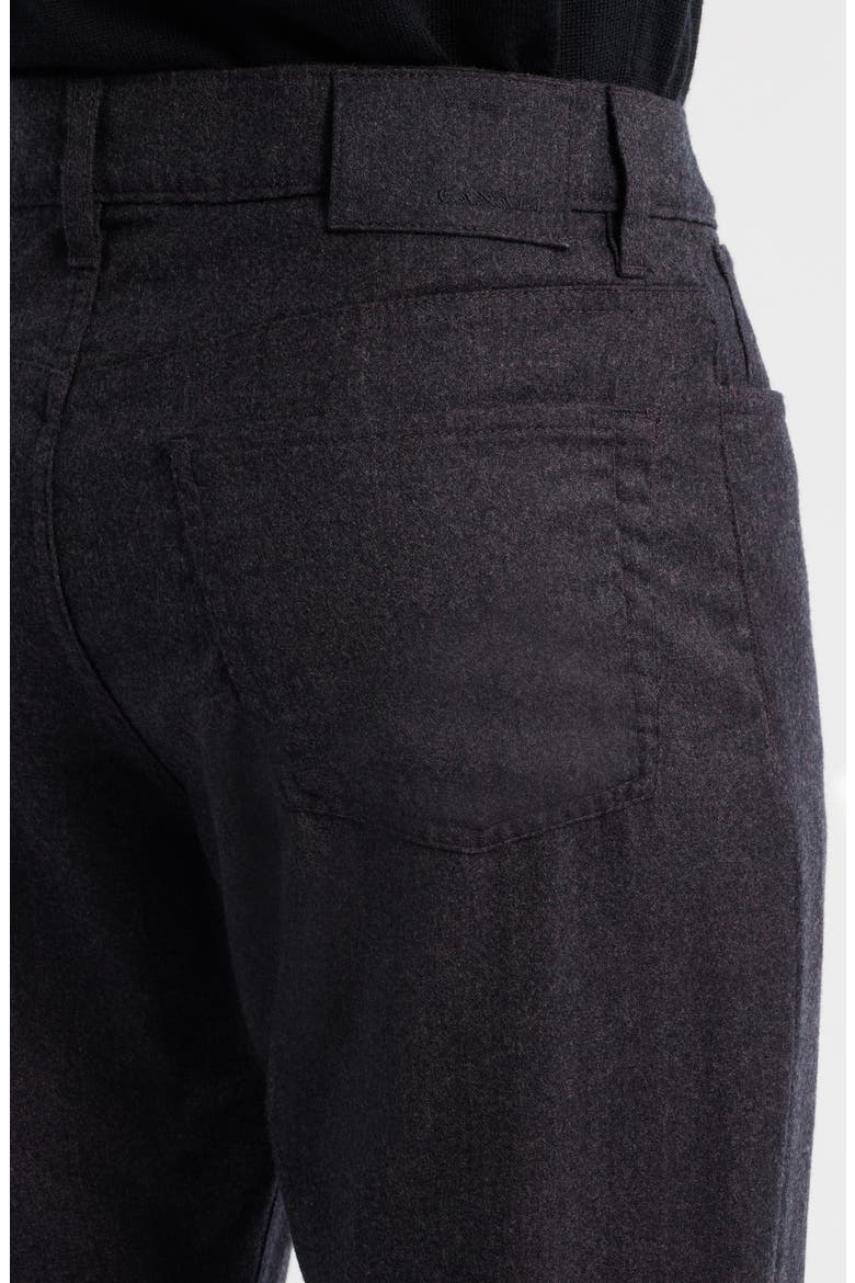 Regular Fit Lightweight Wool Flannel Pants, Alternate, color, DARK RED/BLACK