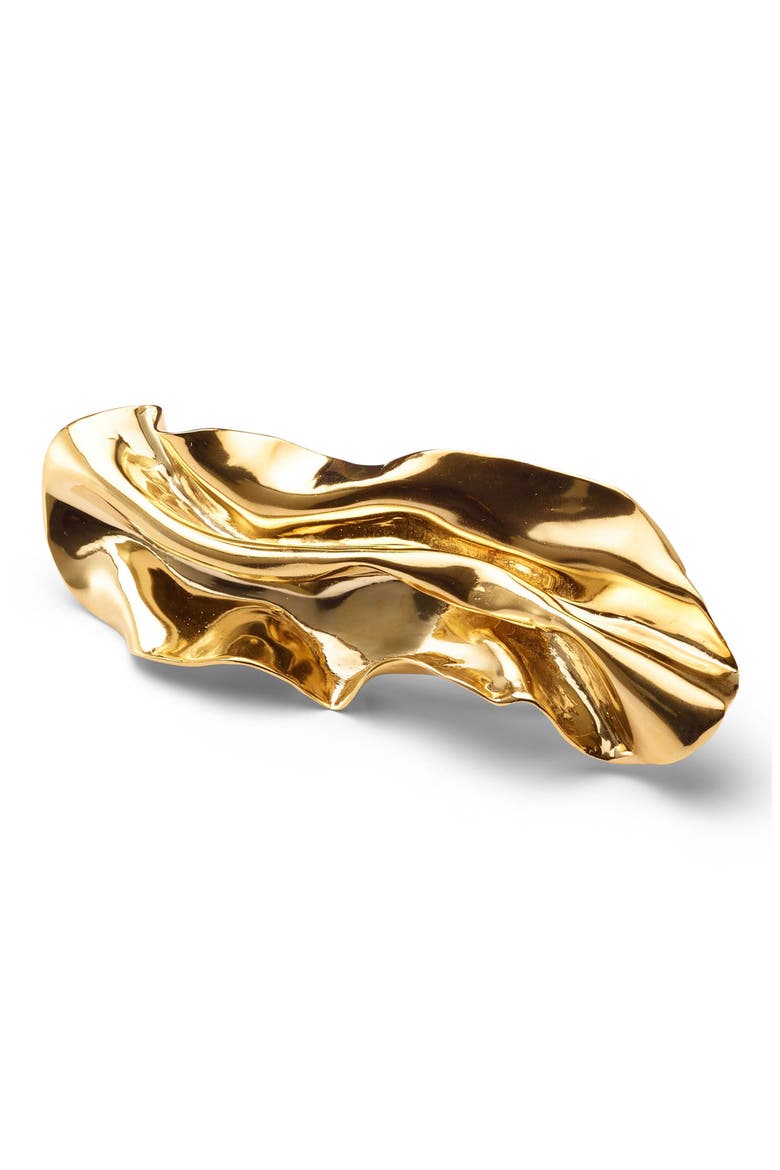Draped Barrette, Main, color, GOLD