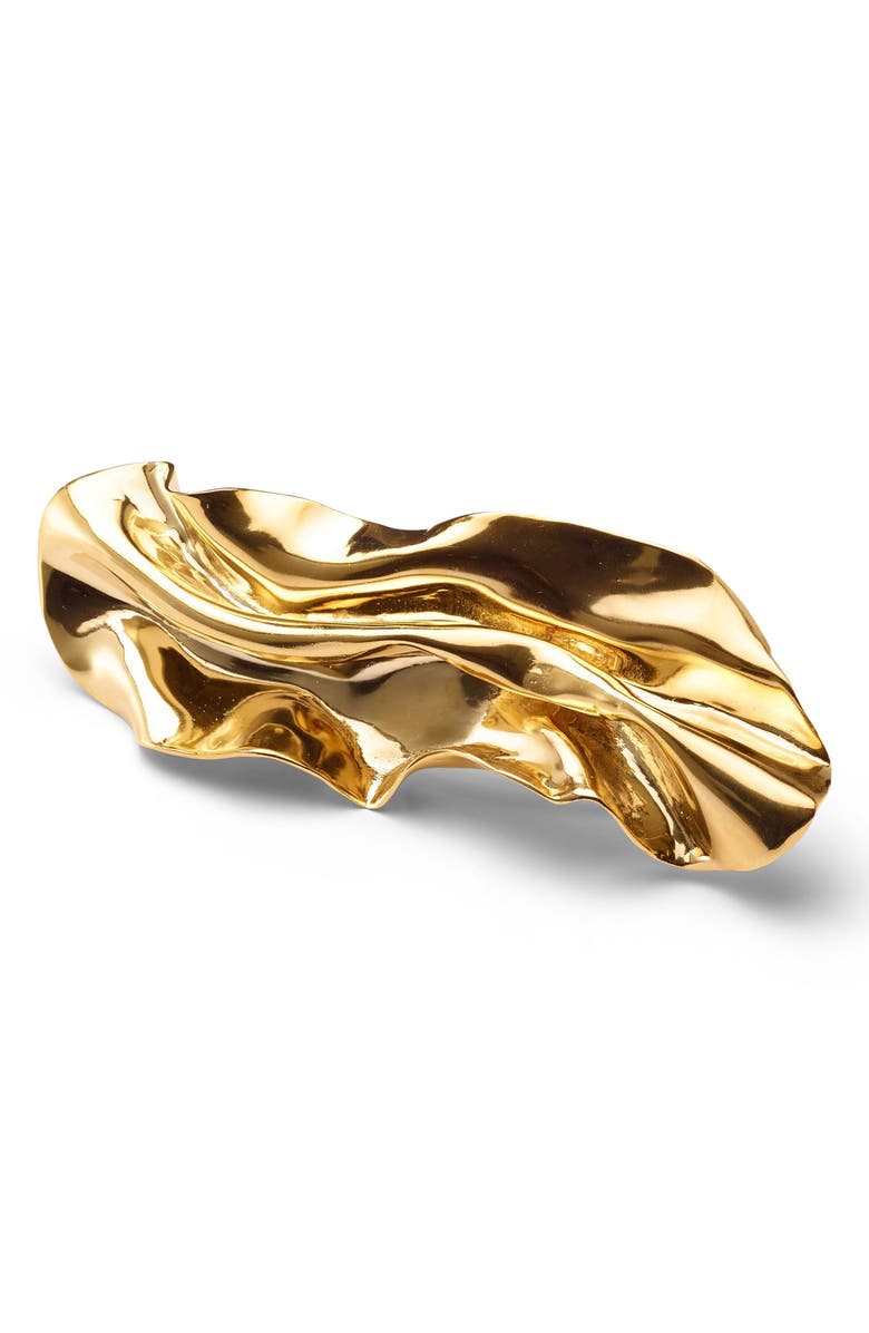 LELET NY Draped Barrette, Main, color, Gold