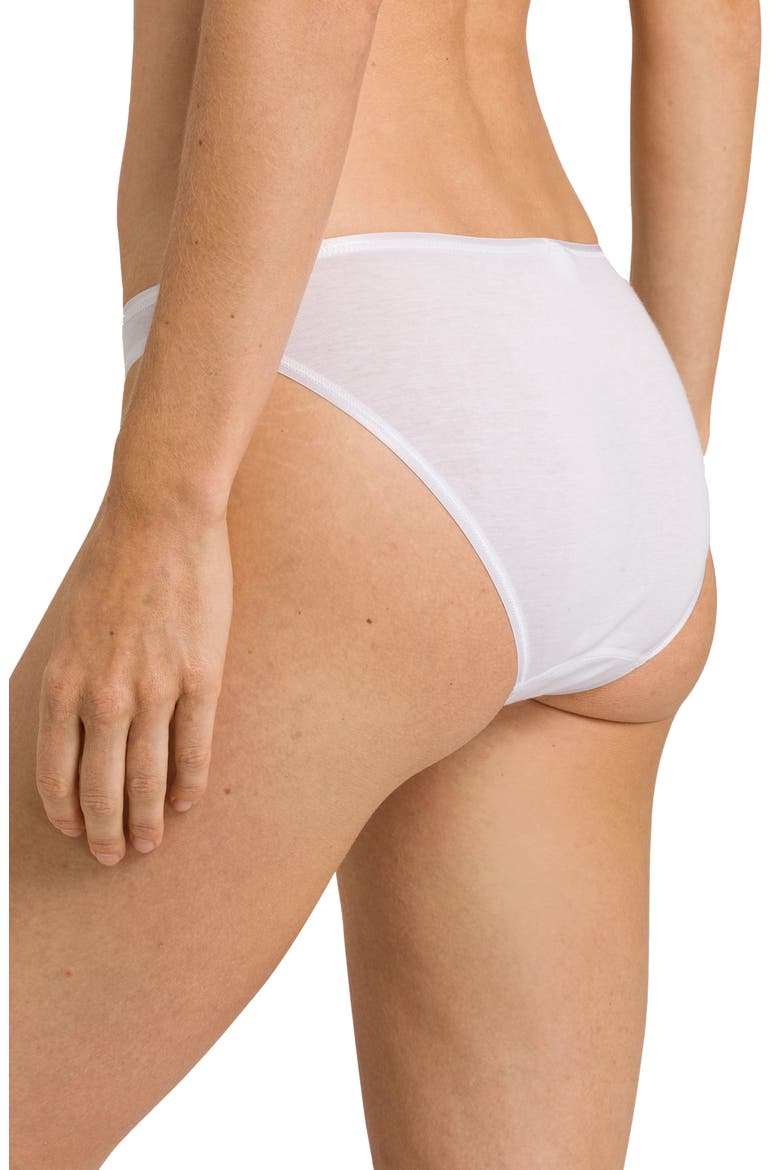 Cotton Seamless Bikinis, Alternate, color, WHITE