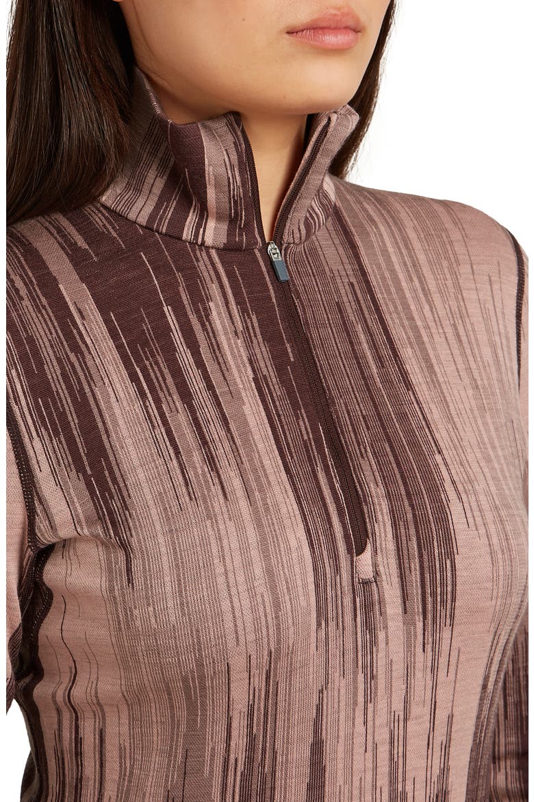 Merino Wool 260 Vertex Half Zip Top, Alternate, color, JAVA/PINK/SUMMIT/BLUSH