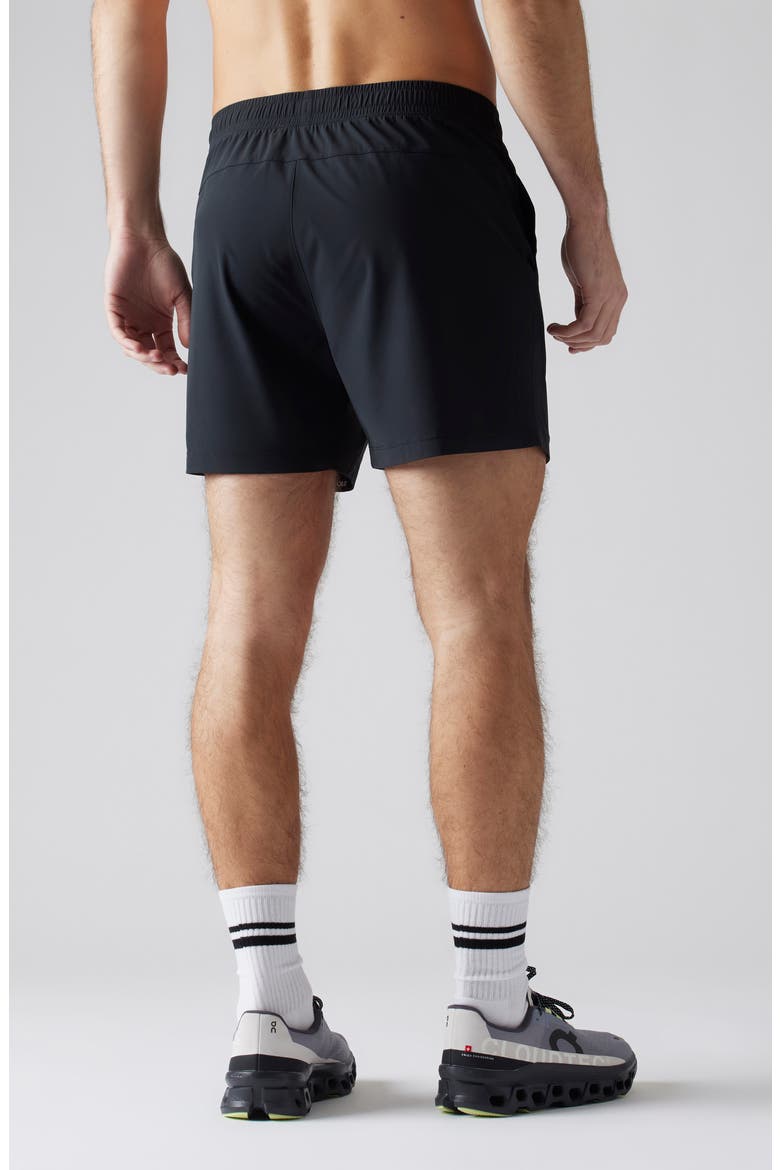 Pursuit 5-Inch Unlined Training Shorts, Alternate, color, BLACK