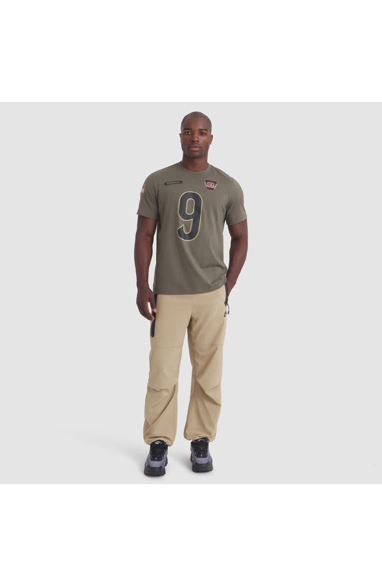 Nike Men's Nike Joe Burrow Olive Cincinnati Bengals 2025 Salute to Service Name & Number T-Shirt, Alternate, color, Olive