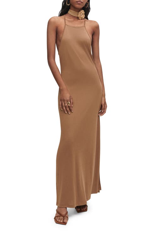 High Neck Maxi Dress