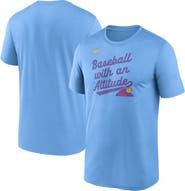 Nike Men's Nike  Light Blue Colorado Rockies 2025 City Connect Team Phrase Legend Performance T-Shirt