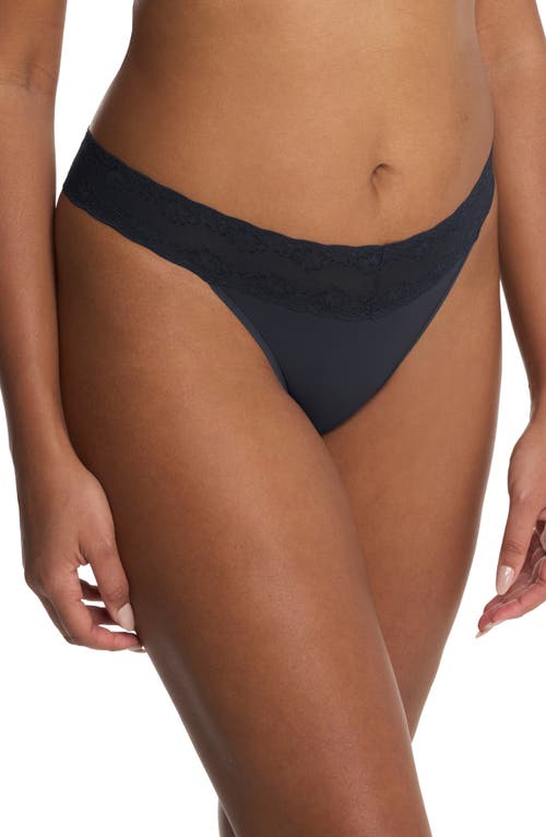 Natori Bliss Perfection One Size Thong In Black
