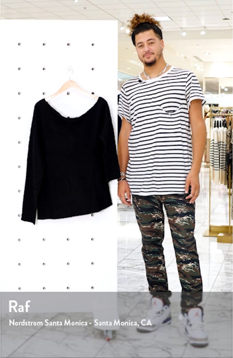 One-Shoulder Ribbed Sweater, sales video thumbnail