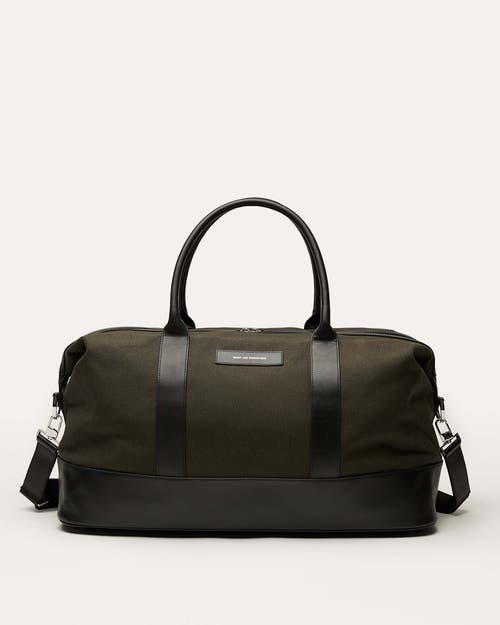Want Les Essentiels De La Vie Want Les Essentiels Kelowna Organic Cotton Canvas Weekender Bag In Green