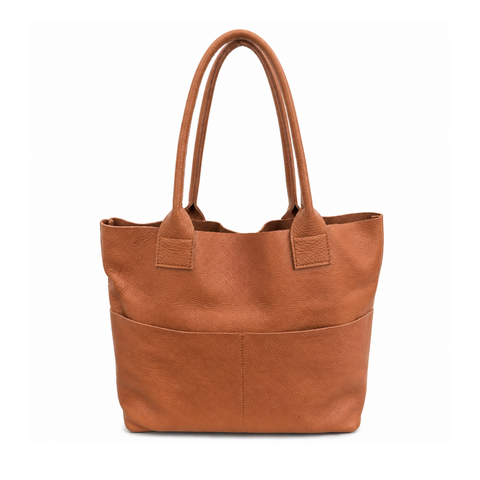 Classic Unstructured Leather Tote Bag
