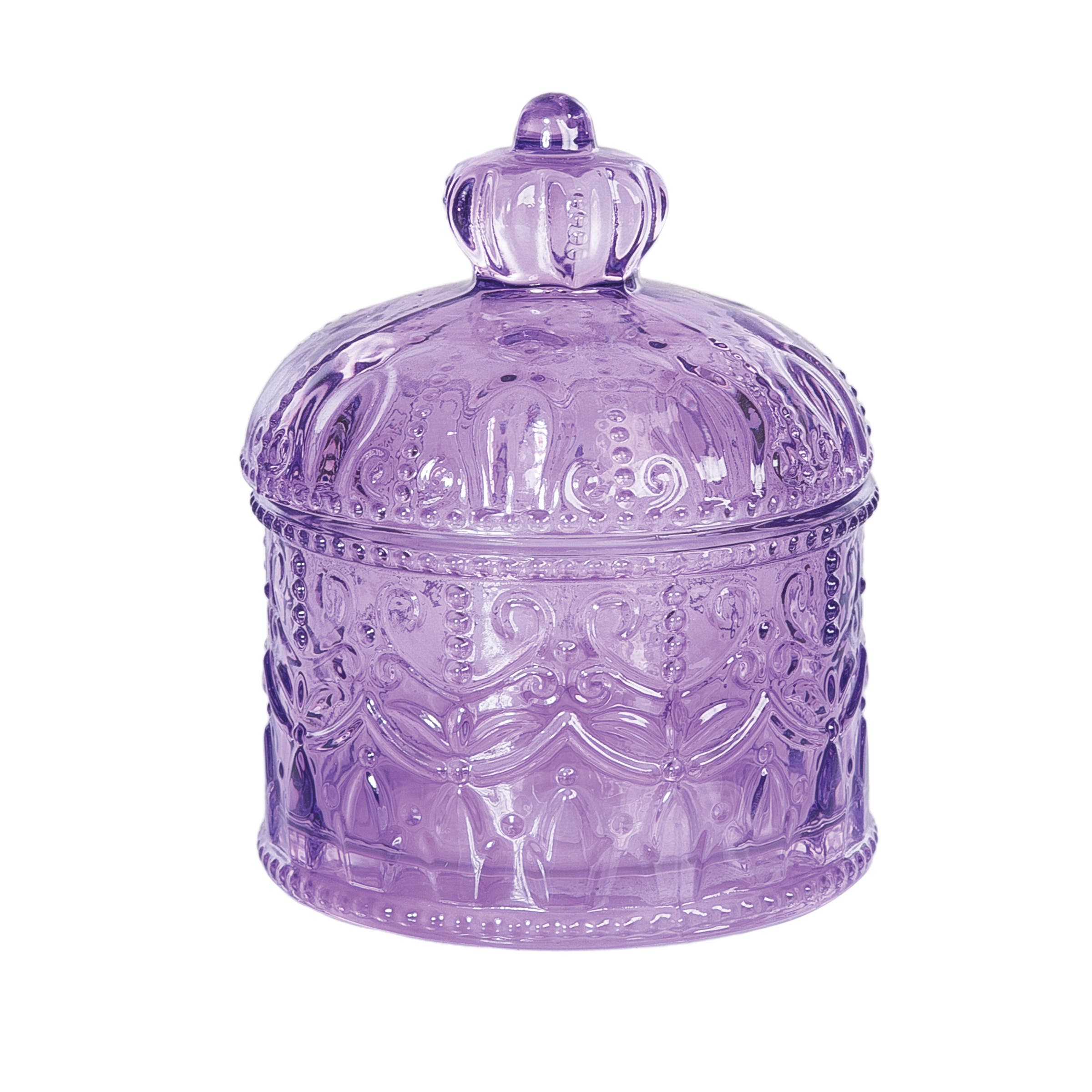 Gallerie II Lavender Decorative Glass Keepsake Container Box 4.33" in Purple at Nordstrom