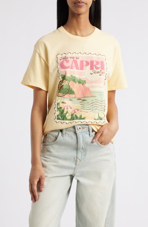 VINYL ICONS VINYL ICONS CAPRI ITALY GRAPHIC T-SHIRT