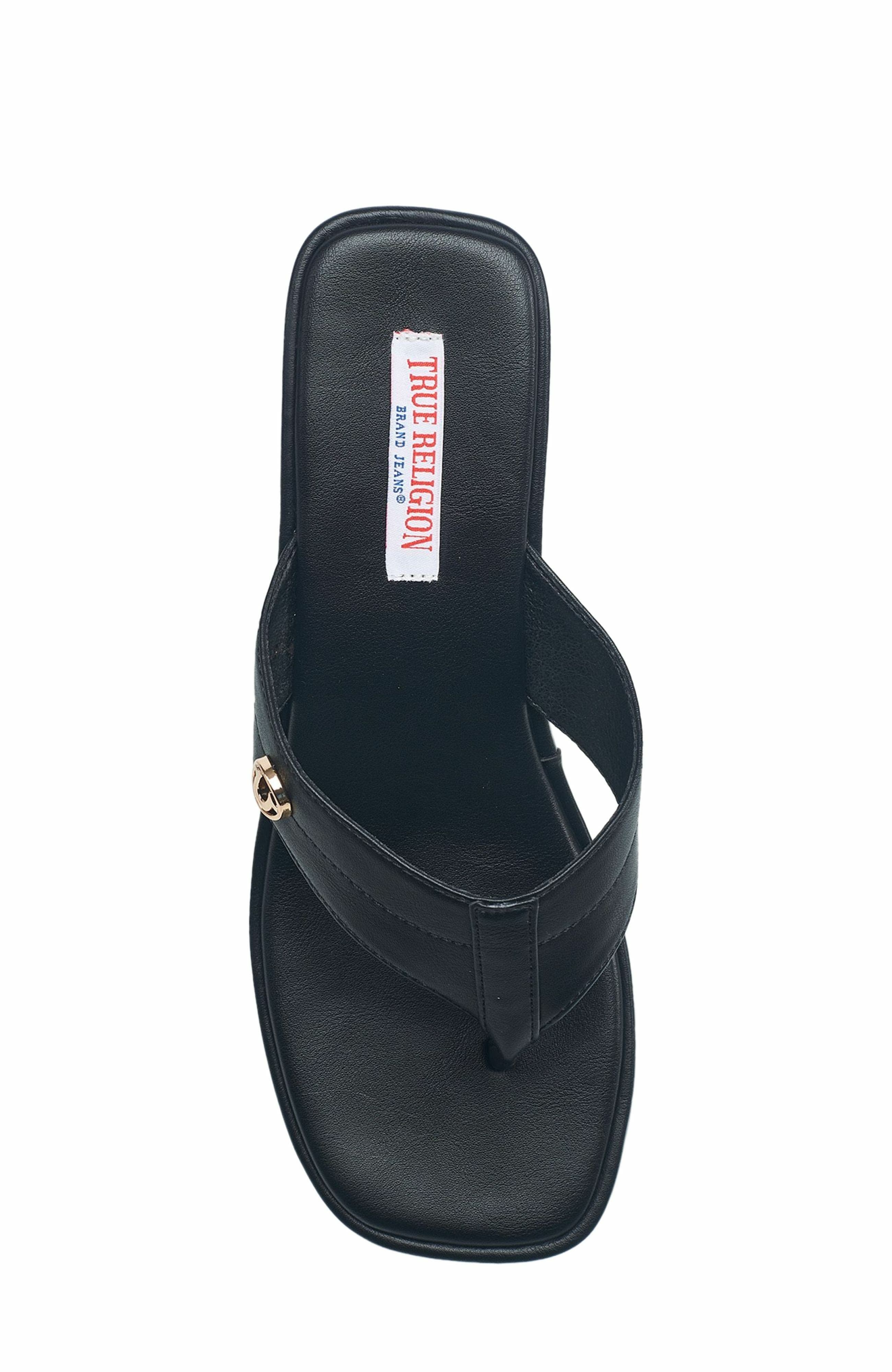 True Religion Latto Slip on Wedge Sandal, Alternate, color, 