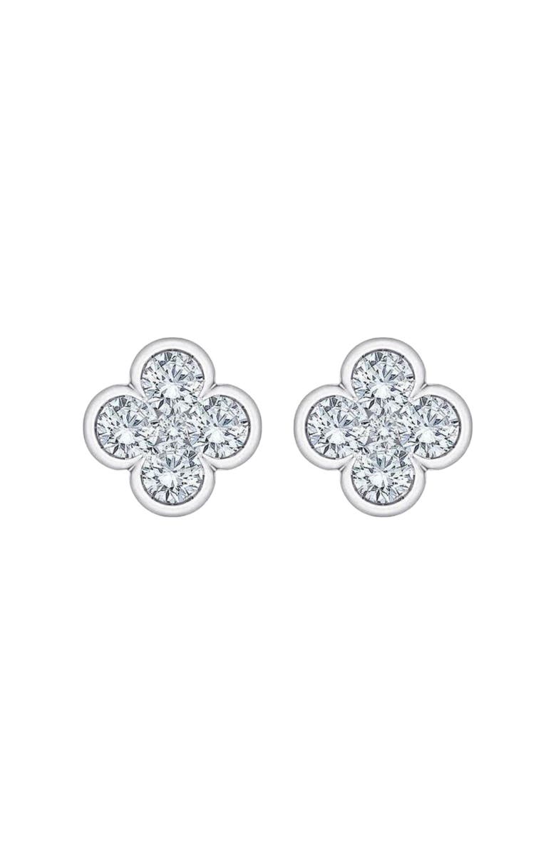 Bliss Diamond 1/2Ct Diamond Bezel Earrings Women's or Gold Lab Grown, Main, color, 