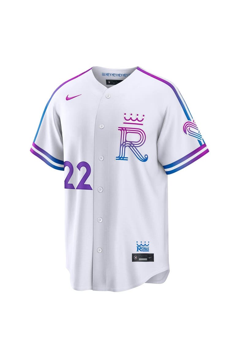 Men's Nike Carter Jensen White Kansas City Royals 2026 City Connect Stadium Jersey, Alternate, color, White
