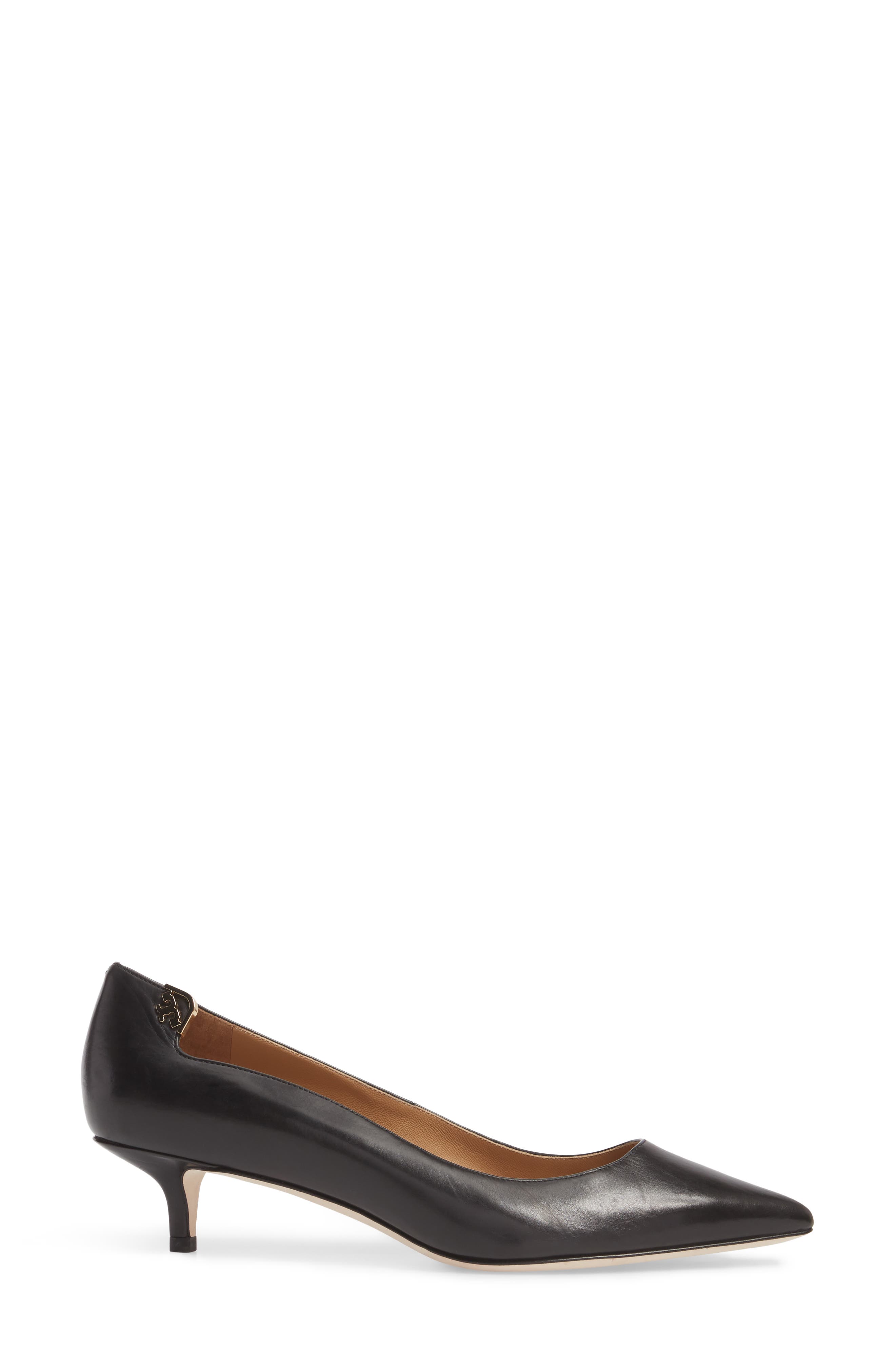Elizabeth Pointy Toe Pump, Alternate, color, BLACK