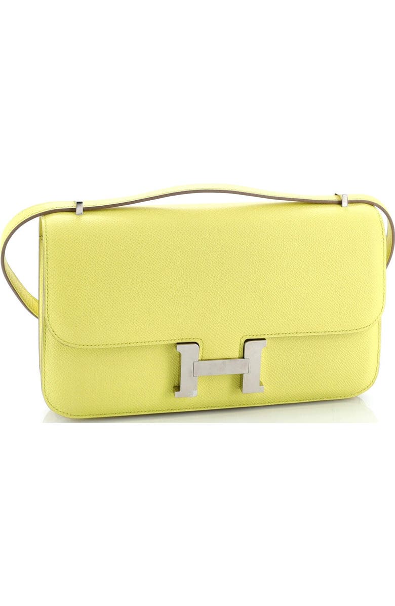 Pre-Owned Hermes Constance Elan Bag Epsom 25, Alternate, color, Lime