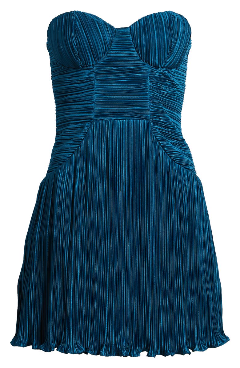 Lulus Deeply Glamorous Strapless Cocktail Dress, Alternate, color, 