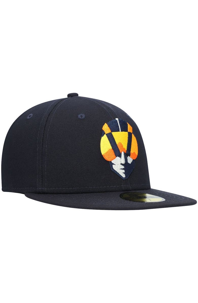New Era Men's New Era Navy Las Vegas Aviators Authentic Collection Team Game 59FIFTY Fitted Hat, Alternate, color,