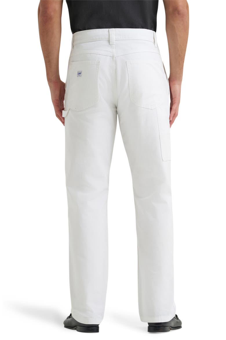 Loose Fit Straight Leg Carpenter Jeans, Alternate, color, BRIGHT WHITE