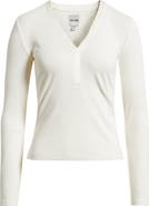 NIC+ZOE Trimmed Knit Rib V-Neck Top