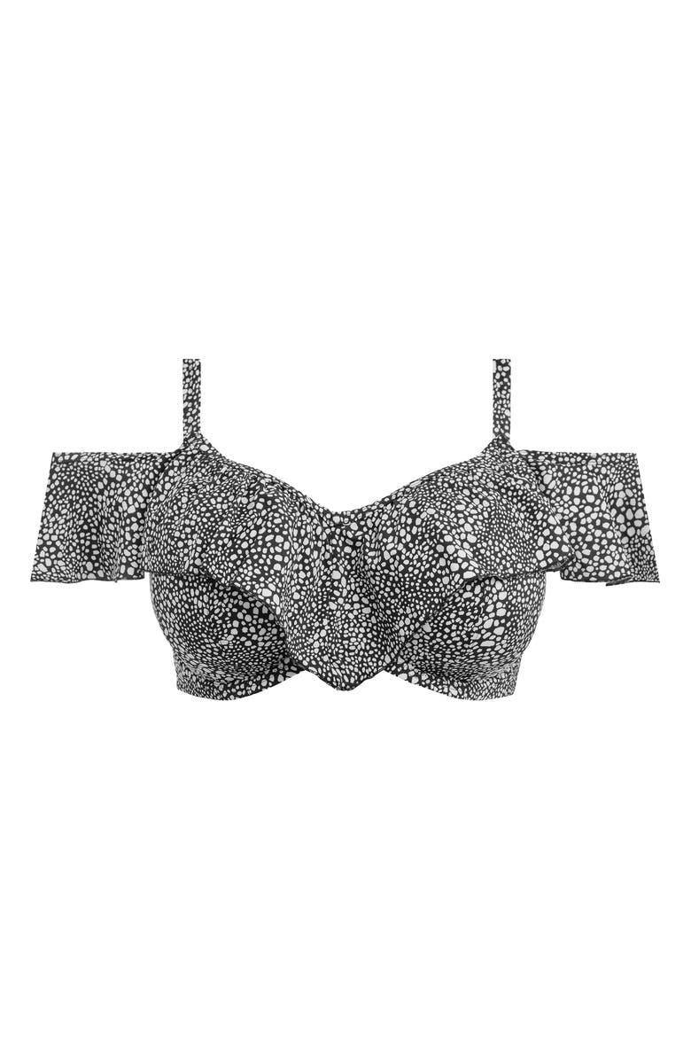 Elomi Pebble Cove Cold Shoulder Underwire Bikini Top, Alternate, color,