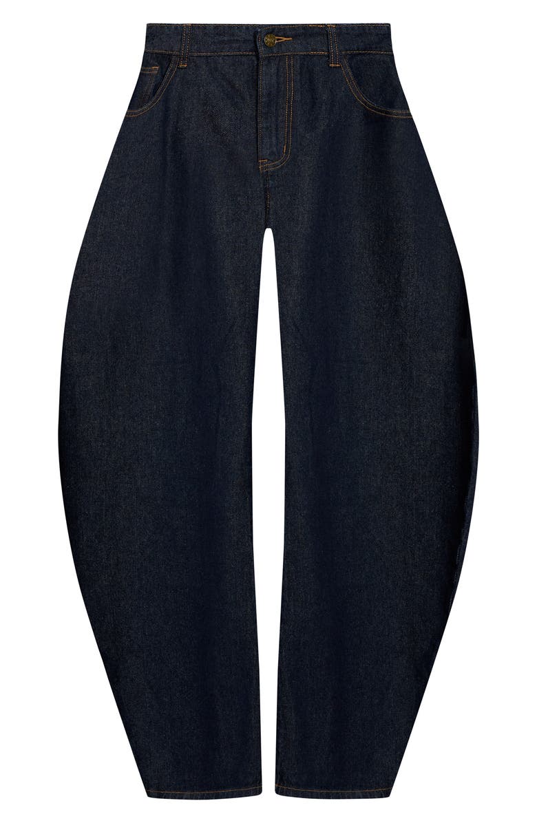 LIONESS Horseshoe Low Rise Barrel Leg Jeans, Alternate, color, 