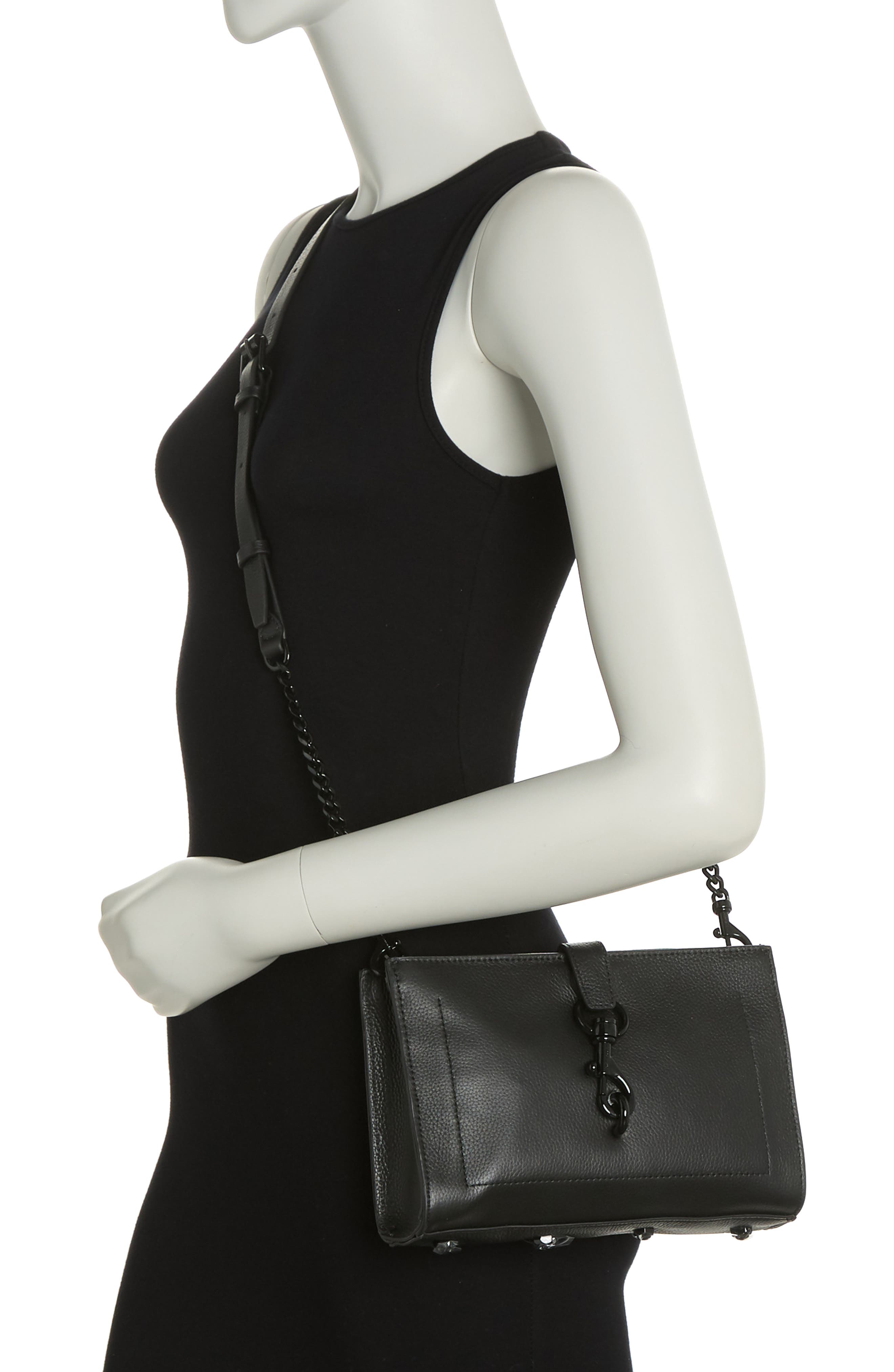 Rebecca Minkoff Rider Leather Crossbody Bag, Alternate, color, 