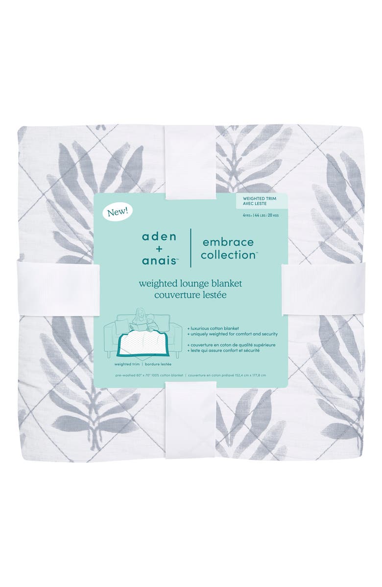 aden + anais Embrace Lounge Weighted Blanket, Alternate, color, 