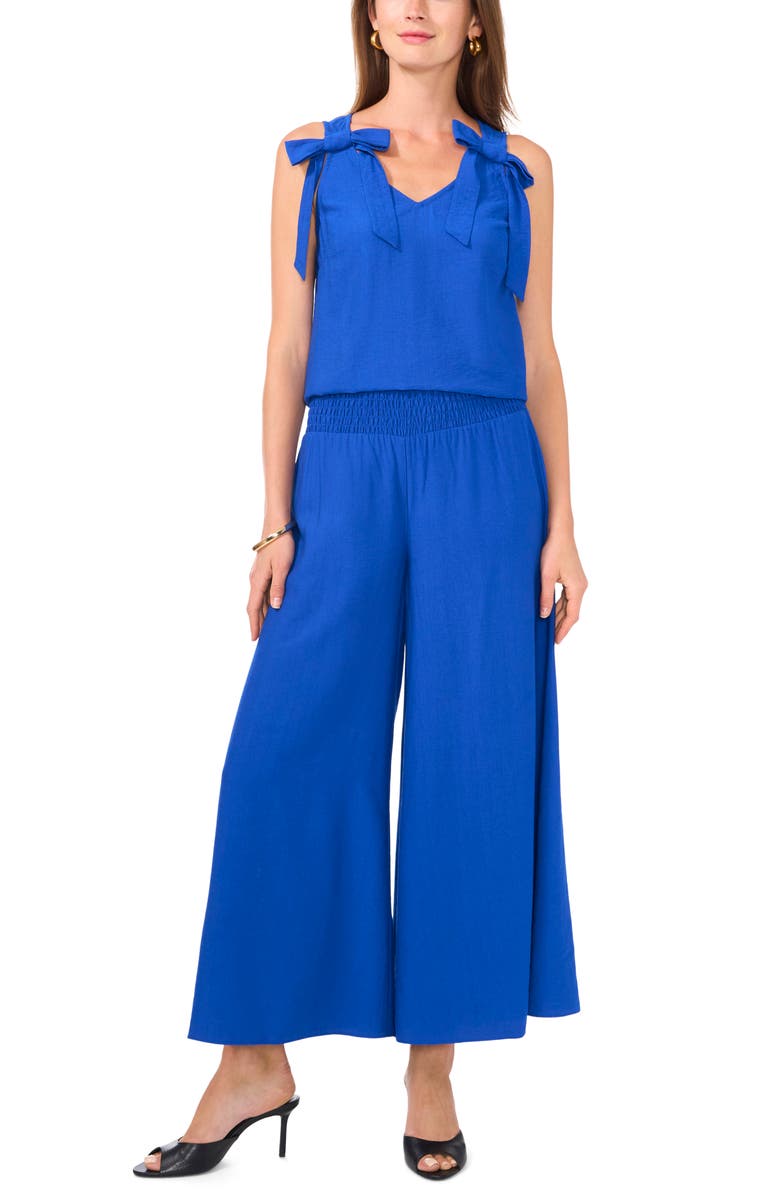 Vince Camuto Smock Waist Wide Leg Pants, Alternate, color, 