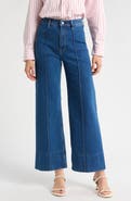Pistola Penny Pintuck High Waist Ankle Wide Leg Jeans