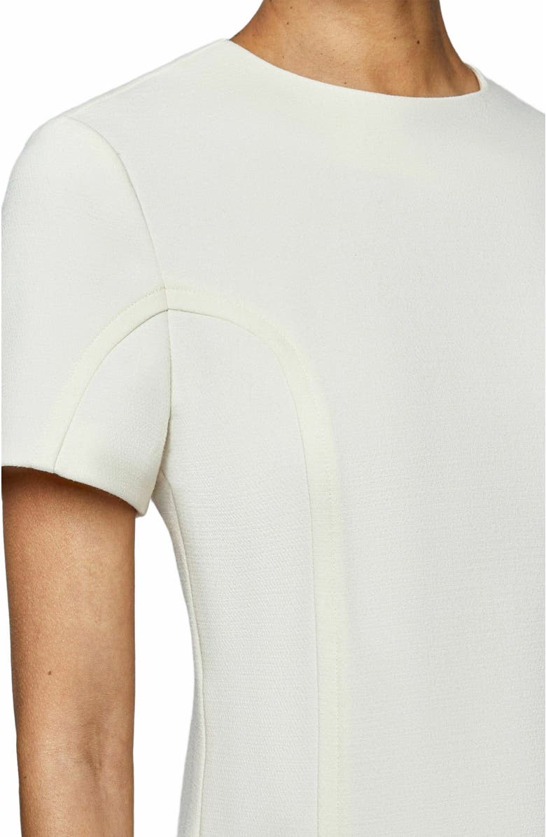 Santorelli KATE Short Sleeve Shift Dress with Skirt Zippered Slit Detail, Alternate, color, Desert Sand