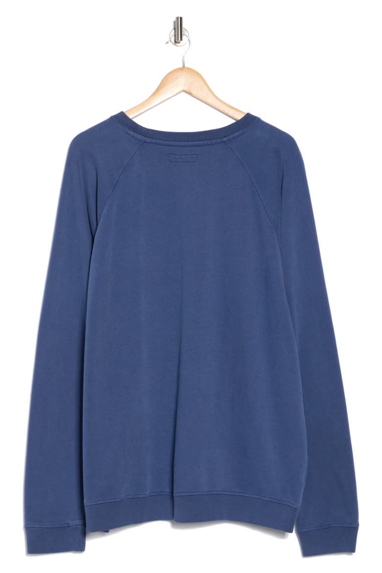 Fleece Raglan Sweatshirt, Alternate, color, VINTAGE INDIGO