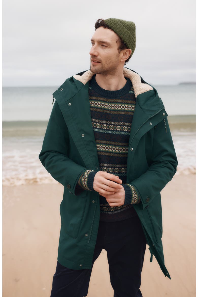 Tidesman Waterproof Cotton Coat, Alternate, color, THICKET