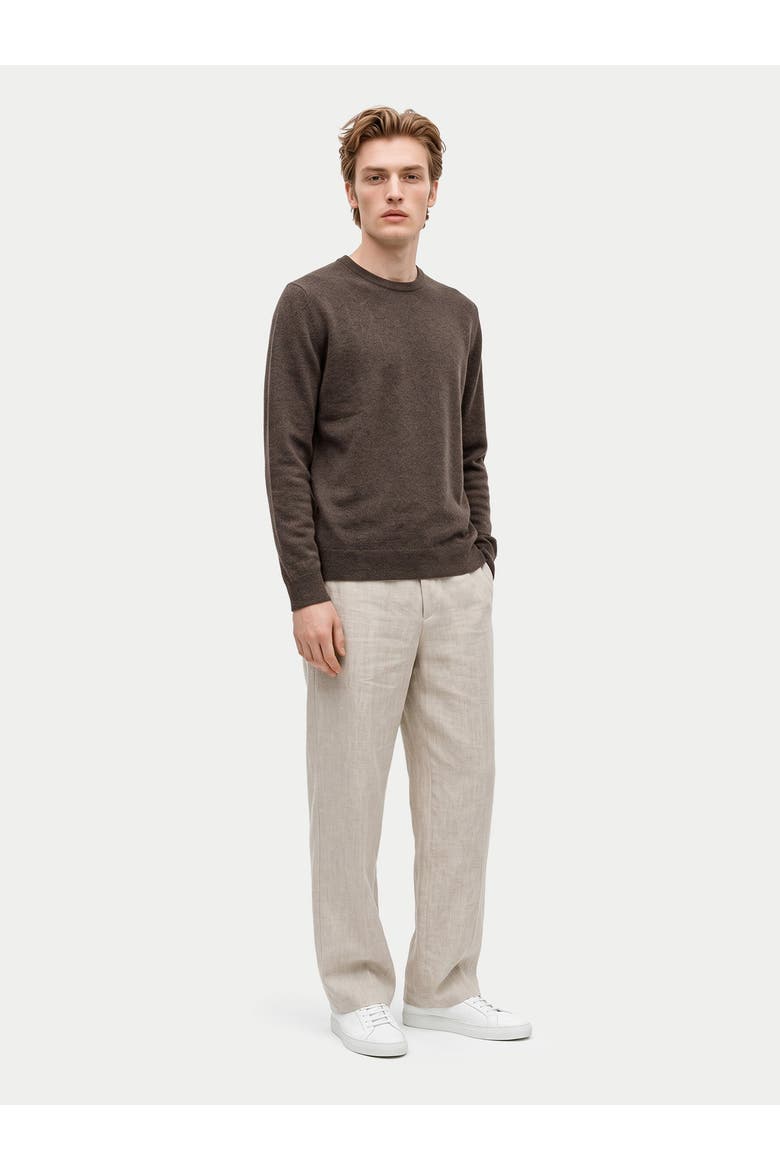 Cashmere V-neck Sweater, Alternate, color, cocoa