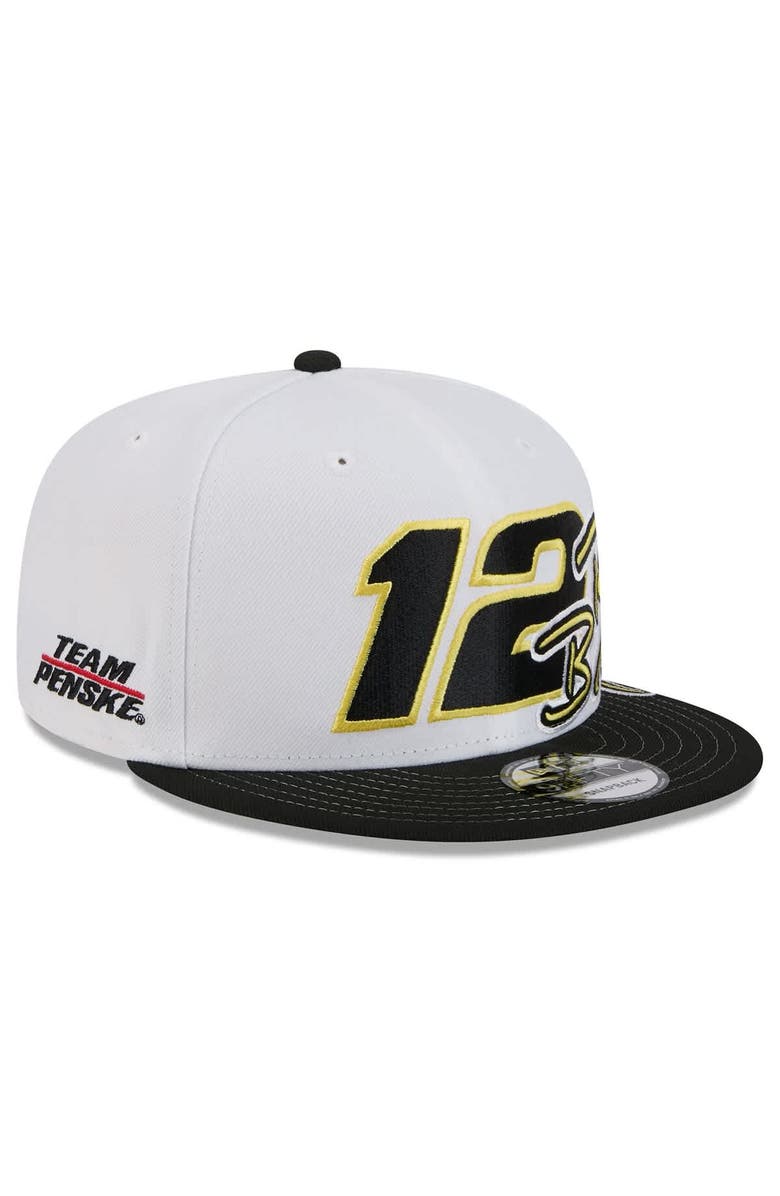 New Era Men's New Era White/Black Ryan Blaney  9FIFTY Snapback Hat, Alternate, color, White